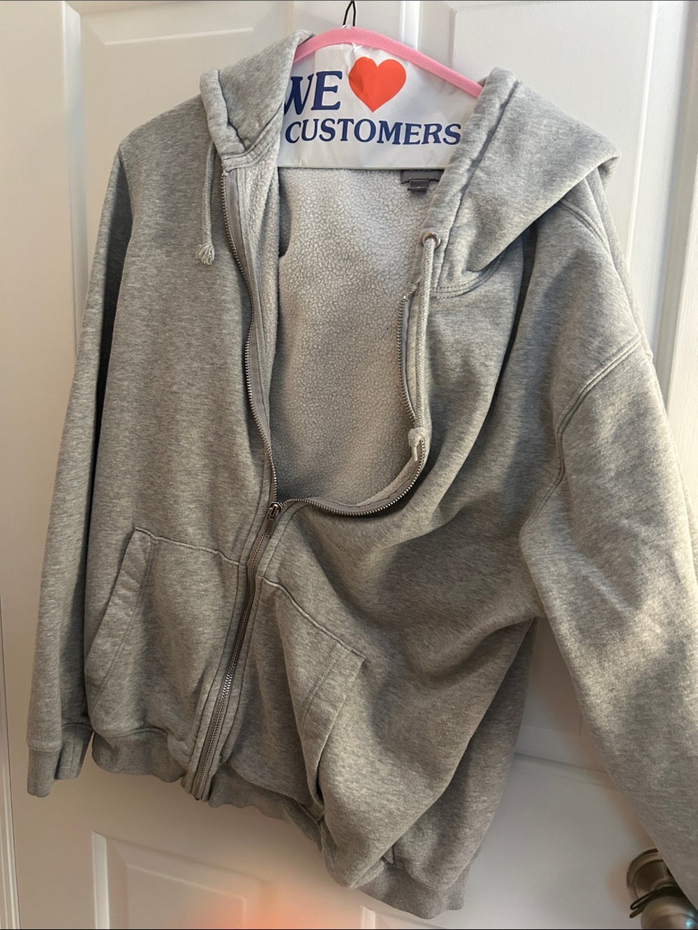 GAP Gray Zip-Up Hoodie